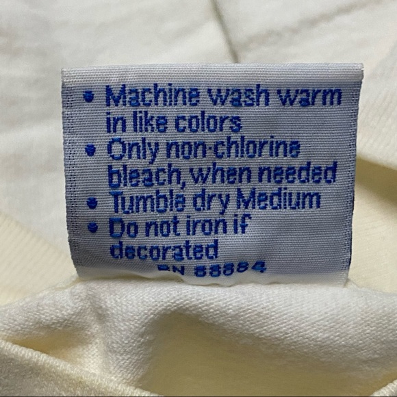 Vintage 80’s Violin Power Chaconne White Single Stitch T Shirt Made in USA Large - Picture 7 of 7